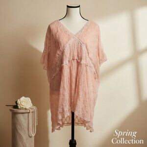 Fashion Bug Delicate Pink Layered Blouse